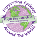 Supporing epilepsy around the world, Purple Day - March 26, www.purpleday.org