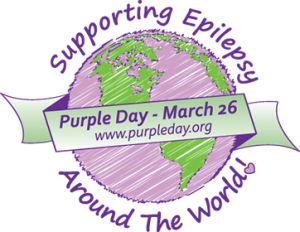 Supporing epilepsy around the world, Purple Day - March 26, www.purpleday.org